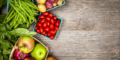 Fresh market fruits and vegetables