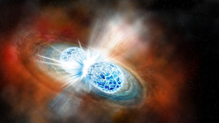 Ilustración de la colisión estelar que protagoniza la noticia científica del año para Science. / Robin Dienel/Carnegie Institution for Scienc